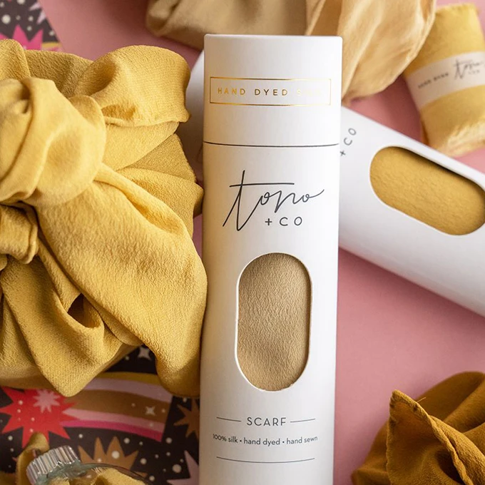 Luxury Round Cylinder White Kraft Tube Hijab Scarf Cardboard Tube Packaging Gift Box with Window