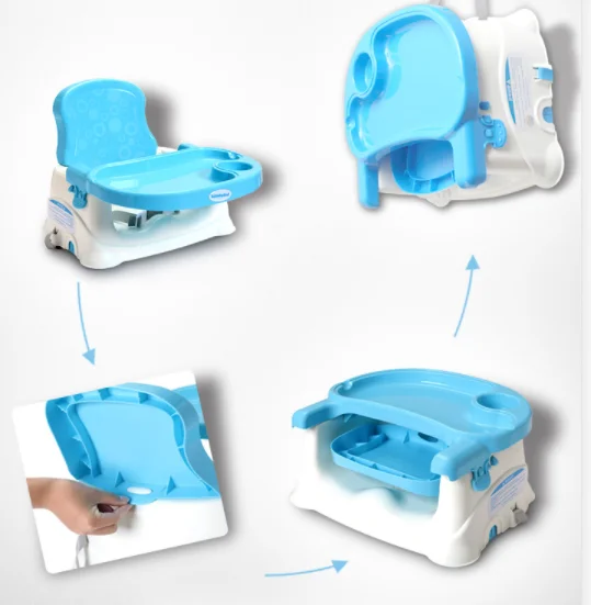 
Healthy Care plastic eating feeding booster seat dining training table and highchair baby for early years with Tray 