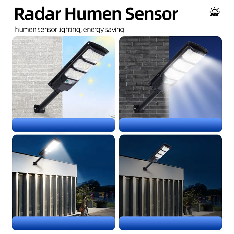 Solar Street Light Interior Products Solar Lights Outdoor Waterproof 80w 100w 120w Solar Security Light for Garden Street Deck