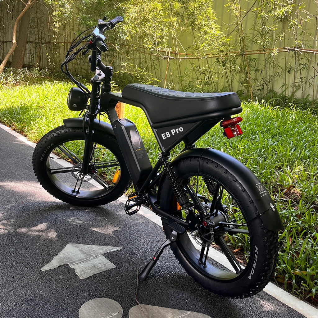 Electric Motor Bike V8 Pro Plus 1000W Oil Brake Fat Tire Mountain Bike Long Range Ebike for Adults Electrical Bike