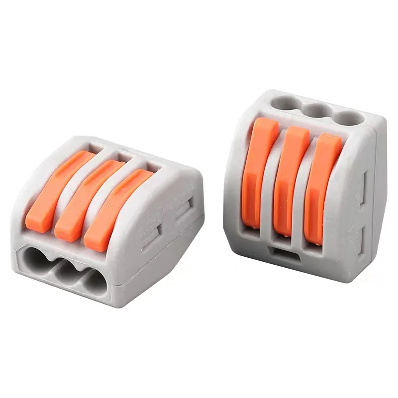 Wholesale Electric Wire Connectors Reusable Splice Wiring Terminal Connectors 1 In 2 Out Wire Connectors