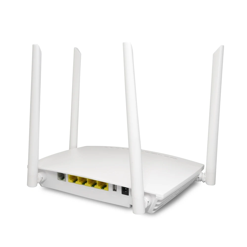 FTTH волоконно-оптический ONU широкополосный модем маршрутизатор 4GE 2 4G 5G двухдиапазонный Wifi AX1800 Wifi6 XPon ONT