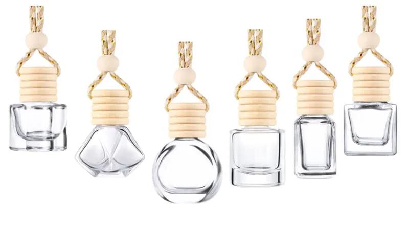 car perfume bottle hanging costumisable top car perfume bottle for liquid car perfume bottle for essential oil hot stamping