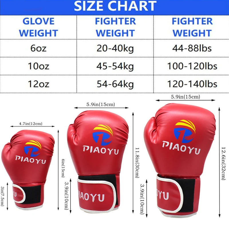Piaoyu Heavy-Duty Professional Boxing Gloves Waterproof Team Sports Training Gloves for Outdoor Use