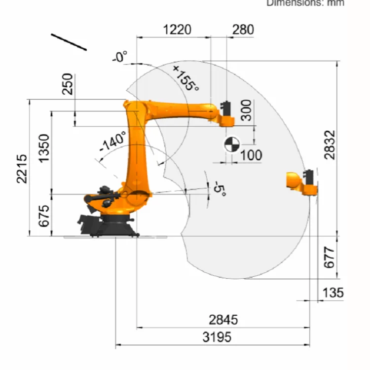 Автоматическая паллетизинг робот 6-осевой промышленное kuka KR 180 R3200 низкая цена для
