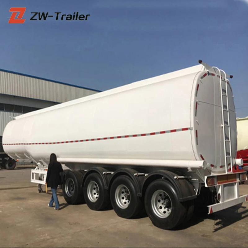 New 3 Axle Stainless Steel Oil Fuel Tanker Tanks 60000l Semi Trailer for Sale