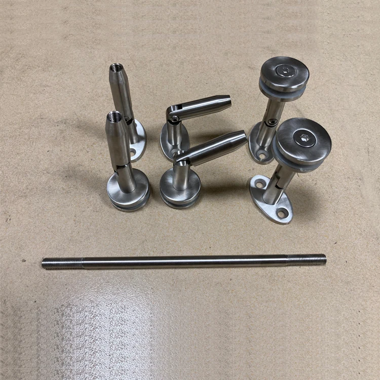 Glass Canopy Wall Accessories Clamp Awning Set Stainless Steel Tube Connector and Solid