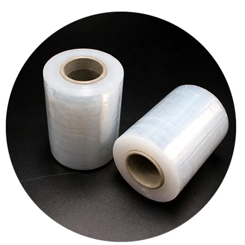 Transparent 300m PE Polyolefin Roll 50cm Soft Moisture Proof LLDPE Plastic Stretch Film