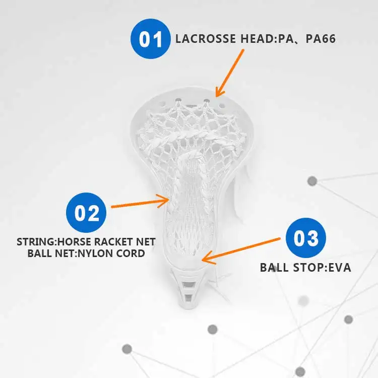 Wholesale Shaft Attack Lacrosse Stick Head For Adults Lacrosse sticks with ball