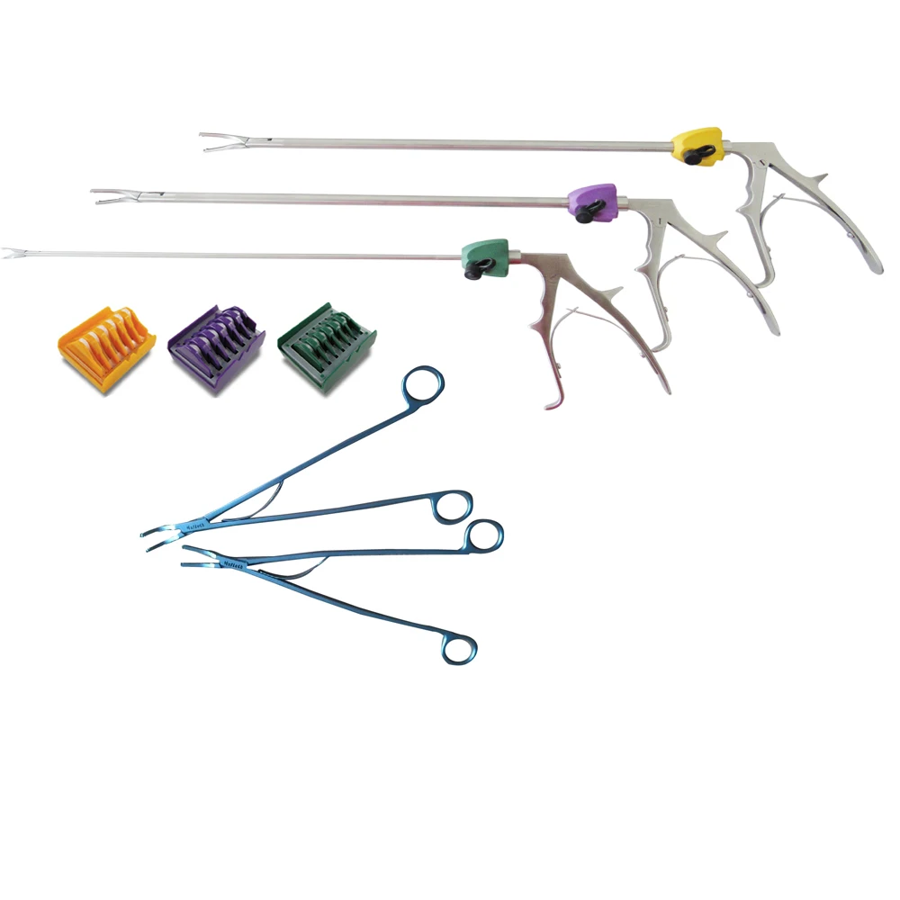 Laparoscopic Hem-o-lok clips and appliers medical plastic ligature clips and applicators
