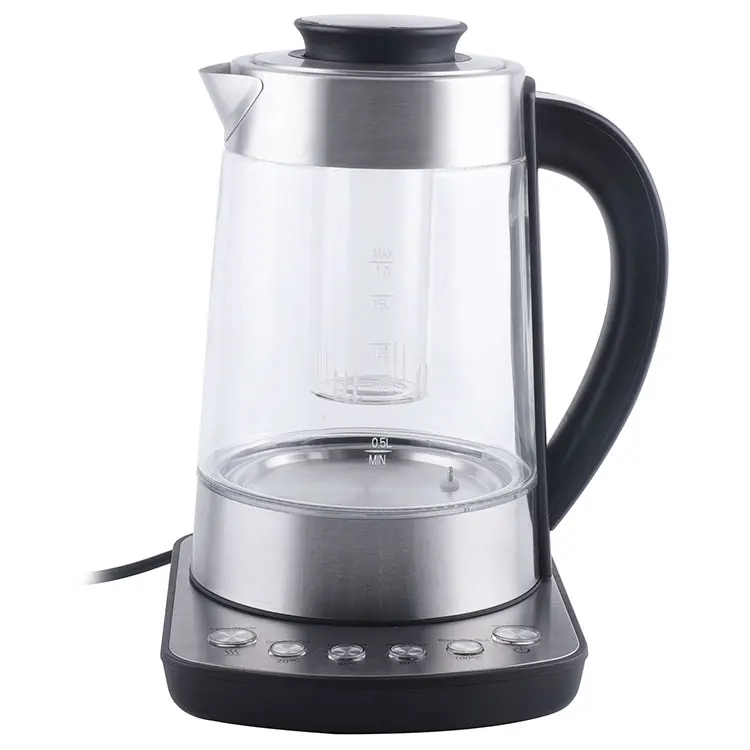 12846E0  1.7L Electric Tea Kettle Glass Filter Kettle