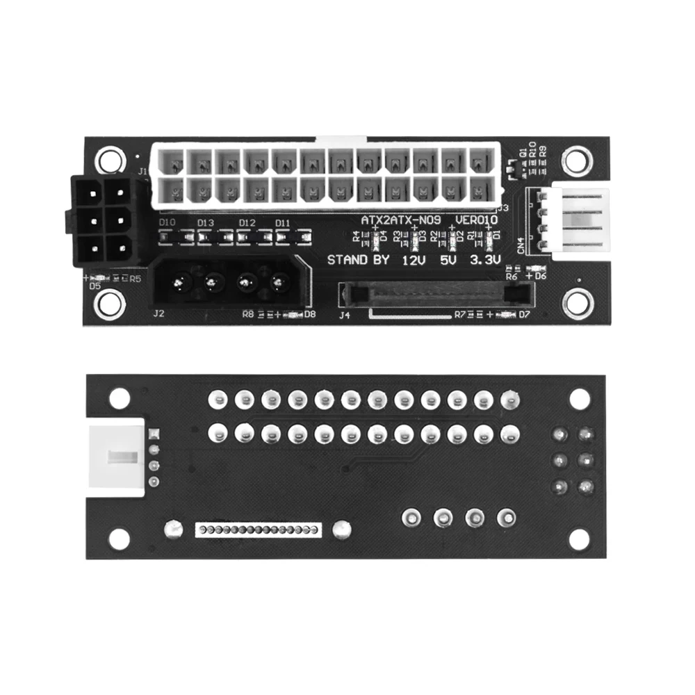 Синхронизатор блока питания для ПК с 3 блоками адаптер Add3psu ATX 24Pin 4pin SATA 6Pin синхронная карта подъема