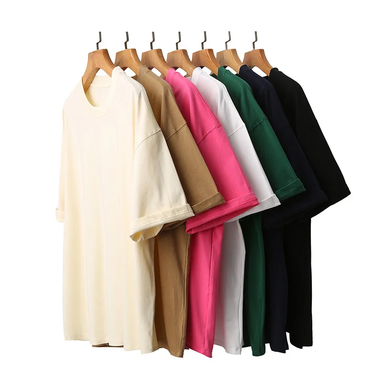 fashion luxury 300 gsm heavy oversized t shirt 100% cotton puff print t shirt Custom Embroidery Logo Drop Shoulder T Shirt