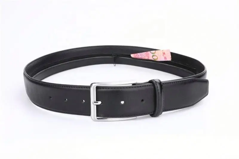 Alfa Cheap Wholesale Mens Black Dress Pu Leather Wallet Belt