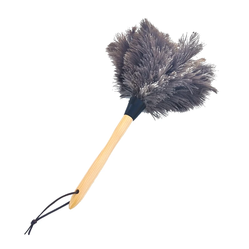 Wholesale  fluffy Anti - Static Ostrich Feather Fur Brush Duster Dust Cleaning Tool