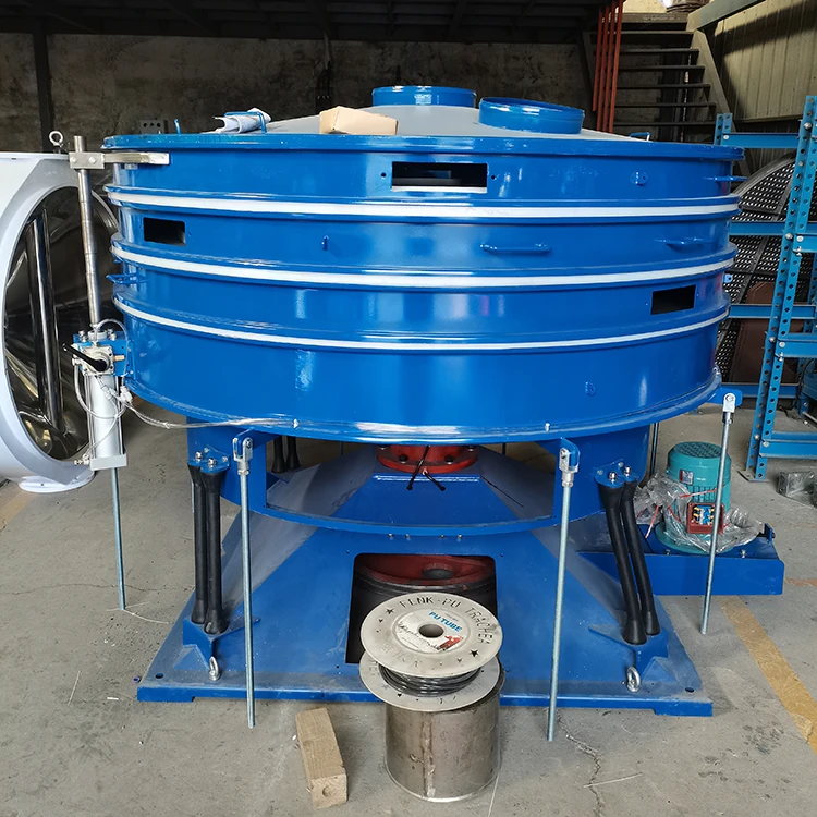 Small vibrating filter powder separator Efficient operation Round Tumbler screening machine