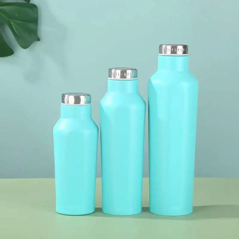 2022 new 350/500/700ml Double Wall Insulated Stainless Steel Water Bottles with Custom Logo Square Shape Cola Bottle Thermos