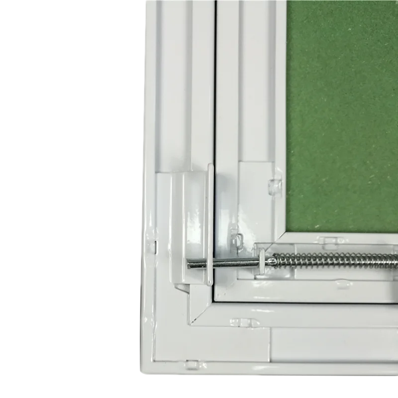 Ceiling access panel drywall panel spring loaded and spring hinge