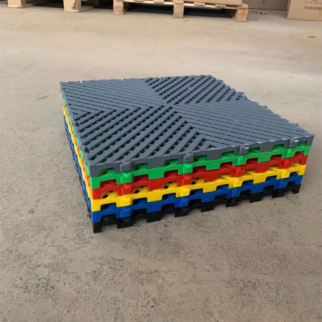 Strength car garage floor grate plastic modular interlocking tiles PP garage floor tiles
