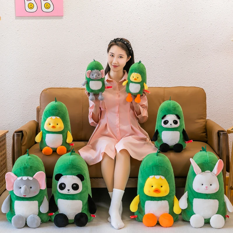 Stuffed Plush Animal Transform Plush Panda Children Accompanied Doll Girl Throw Pillow Large Plush Toy