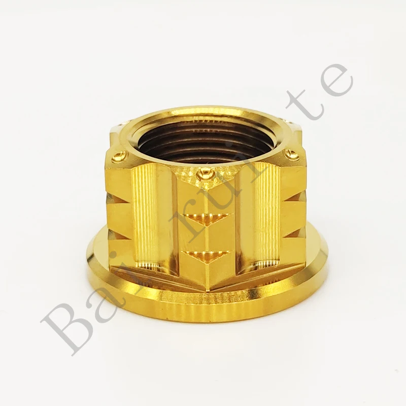 Wholesale Factory Price  GR5 Titanium Hex Flange Nuts M6 M8 M10 Manufacturing Titanium Torx Flange Nuts For Motorcycle