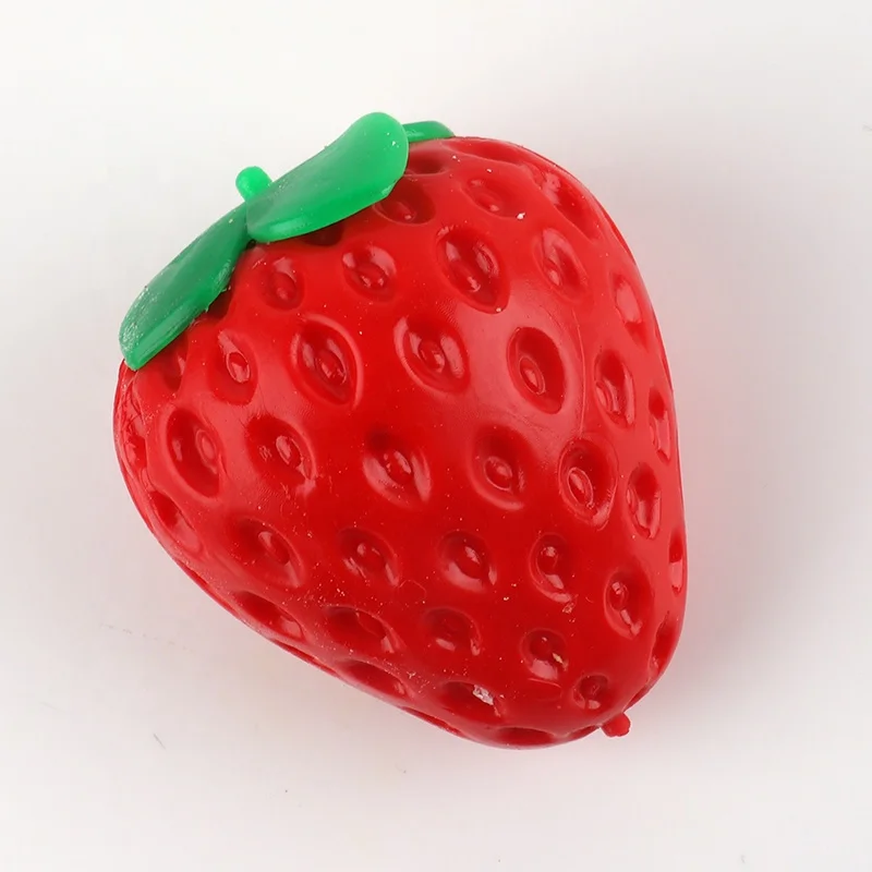 Hot Sale Squishies Strawberry Kawaii Soft Squishy Fruit Slow Rising Stress Relief Squeeze Toys