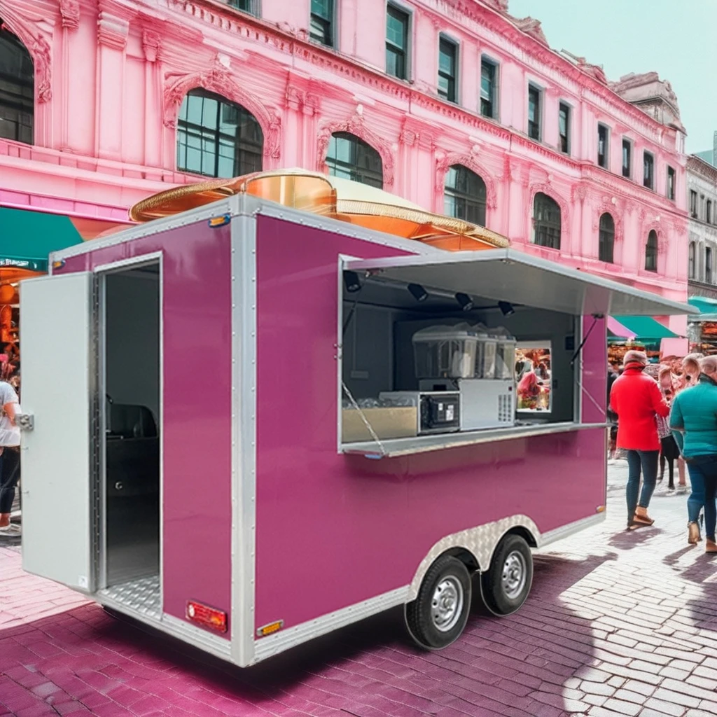 Internet Celebrity-Favored New Design Mobile Snack Dining RV Hotels Coffee Tea Stall Bakery Ice Cream Home Use Restaurants