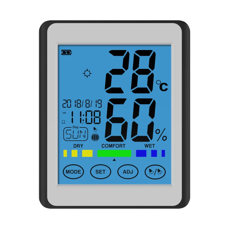CH-913 Wall Clock Electronic Temperature Humidity Household Table Clock Thermometer Hygrometer