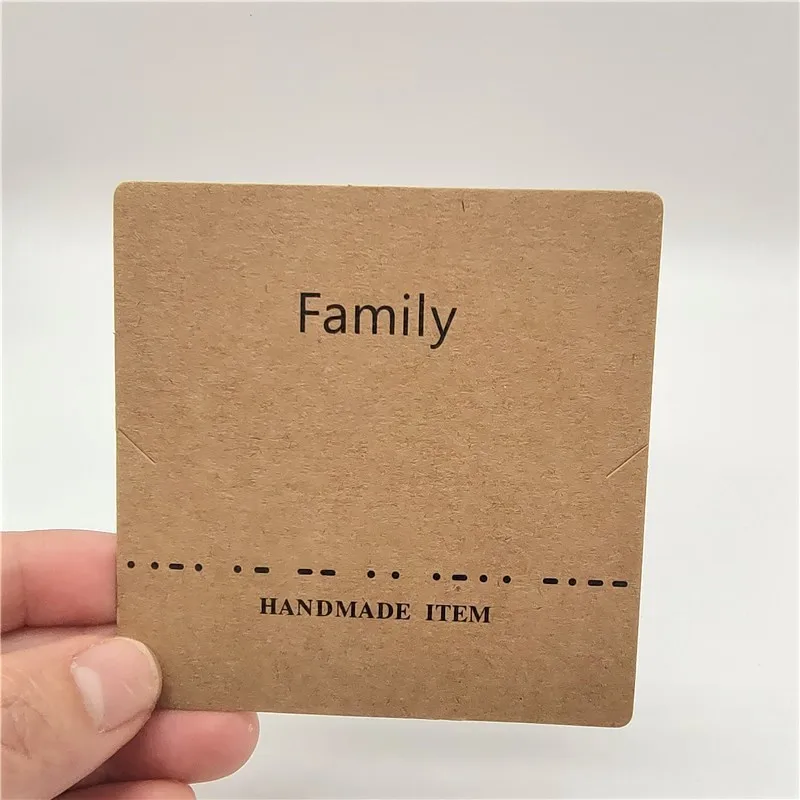  Custom Natural Color Kraft Cards Best Friends Sister Mommy Jewelry Cards Brown Paper Cards Gift Packing Accessories.jpg