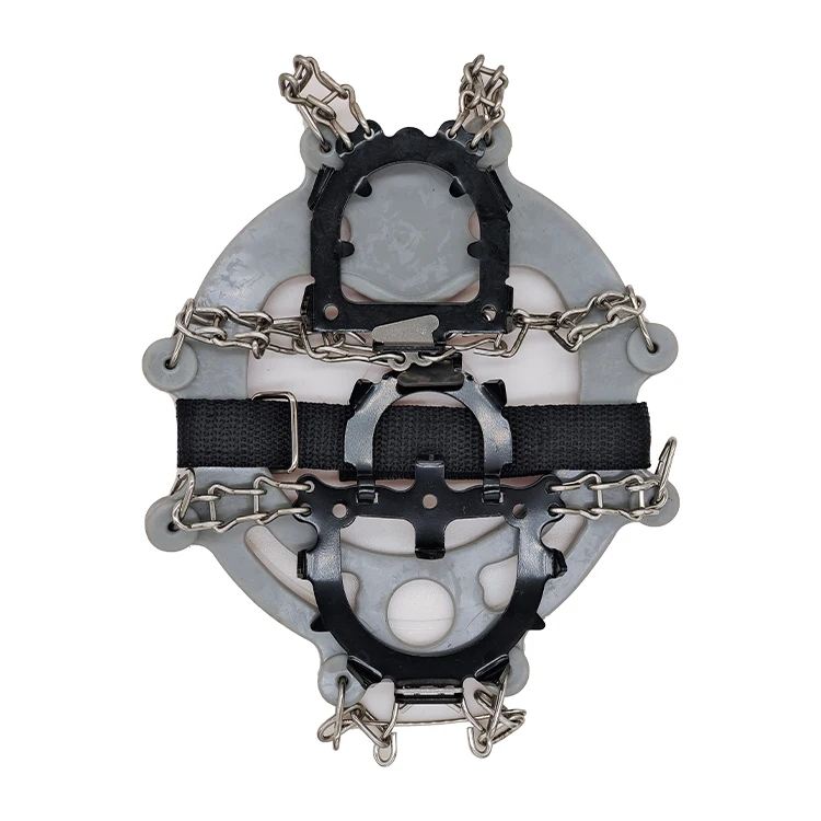 Wholesale 12 Teeth Ice Snow Boot Shoe Covers Anti-slip 12 Spike Crampons Climbing Walking Winter Ice Grippers Snow Chain Cleats