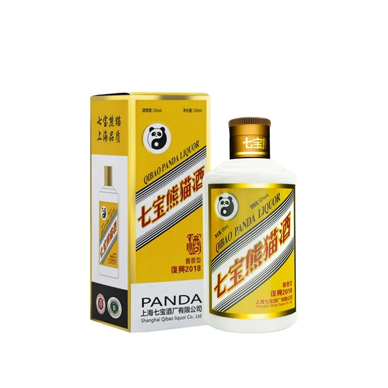 Well designed Sauce Fragrance moutai flavor spirit Chinese liquor Shanghai Qibao Panda Brand
