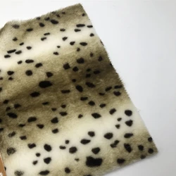 2021 new customized print fashion fake leopard faux fur fabric for coat polyester and acrylic