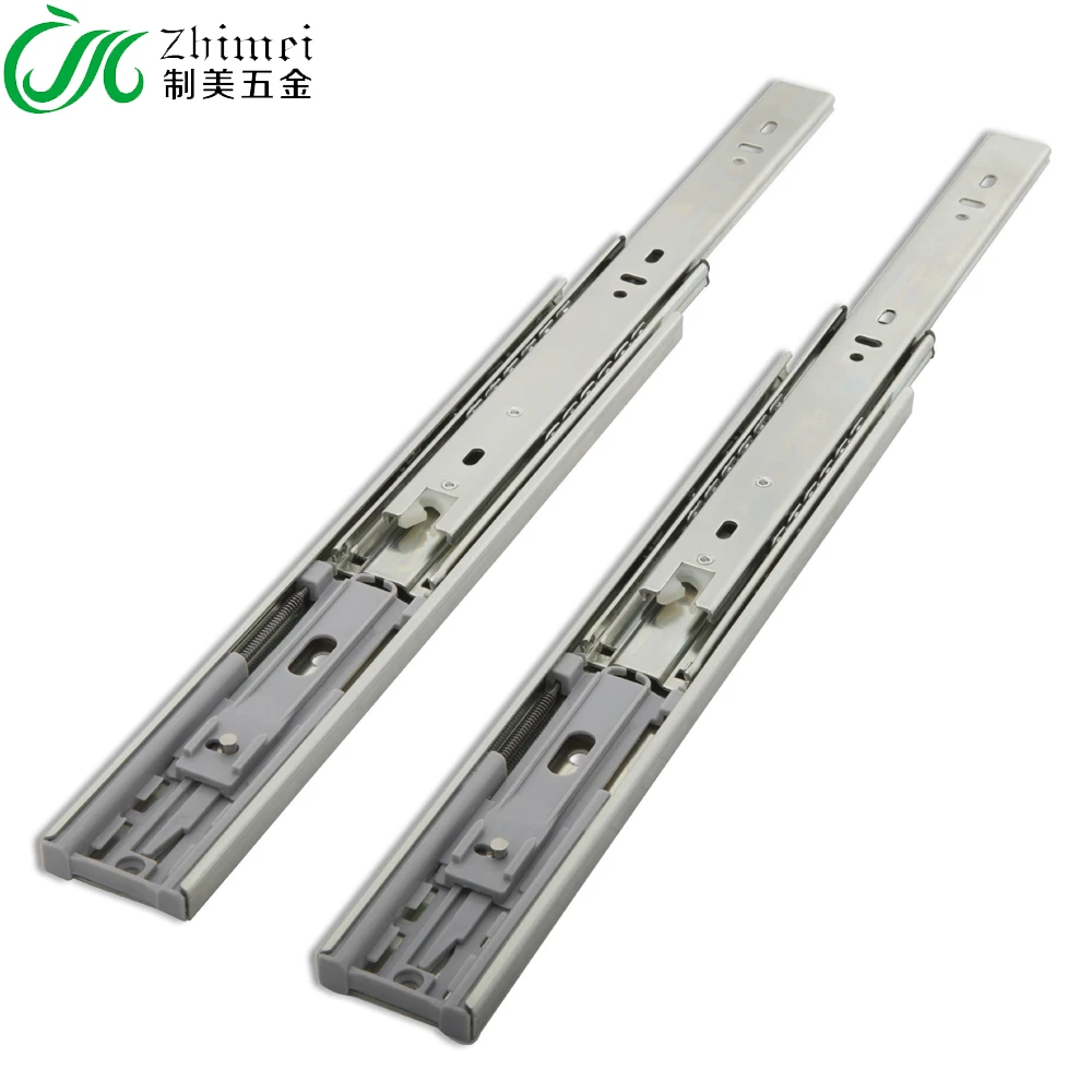 Superior quality 45mm Oem Drawer Slides With Damping Buffer Soft Close Drawer Slide
