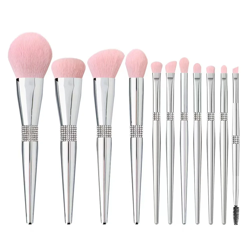 2021 High Quality 15 Pcs Makeup Brushes,Private Label Champagne Gold Eye Eyeshadow Foundation Double Head Makeup Brush Set
