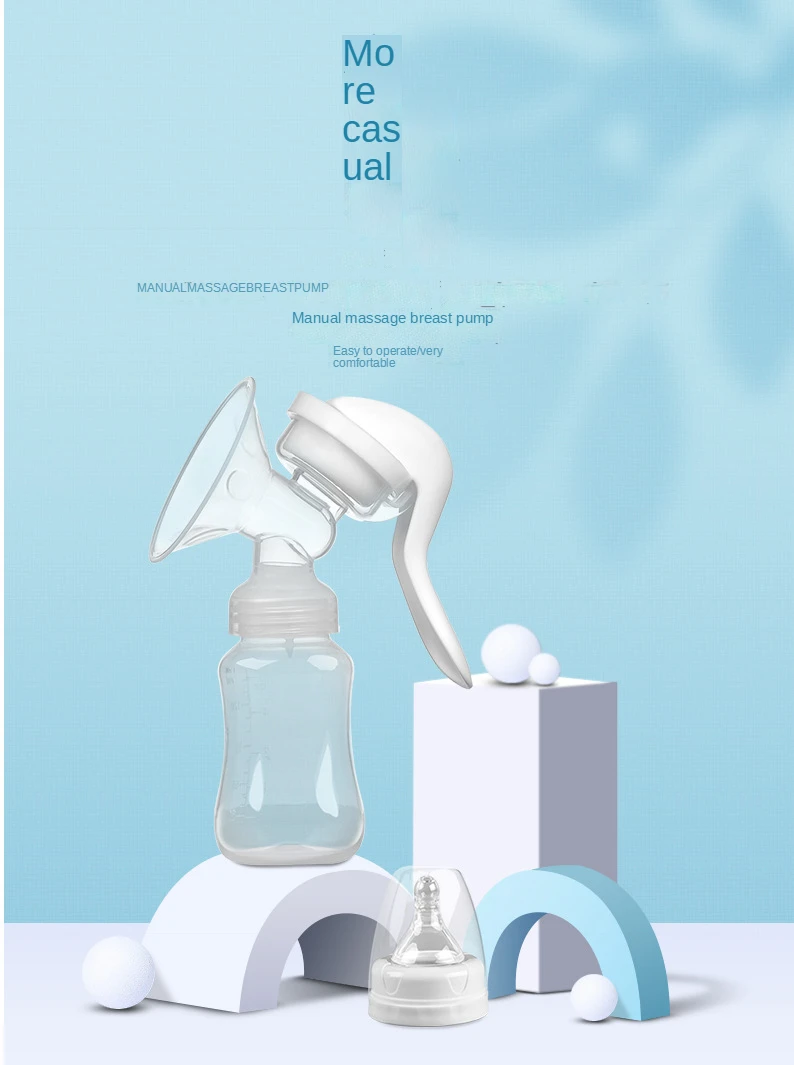 Factory Hot Sale High Quality Hands Free Breast Pump Best Manual Breast Pump BPA Free