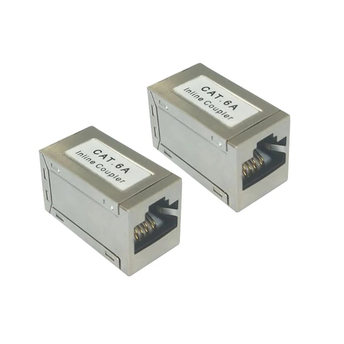Cat5 Cat6 Cat6A FTP металлический экранированный RJ45 8P8C Женский к женскому встроенному соединителю