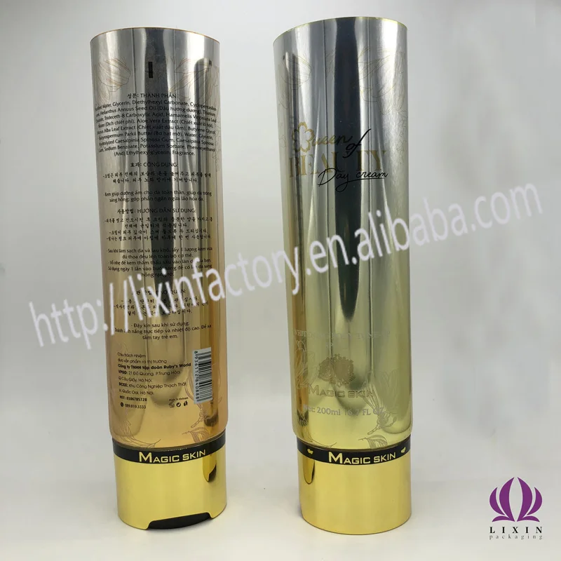 40ml-100ml Cosmetic Plastic Tube with Mushroom-shaped Screw Cover for Face Mask Packaging