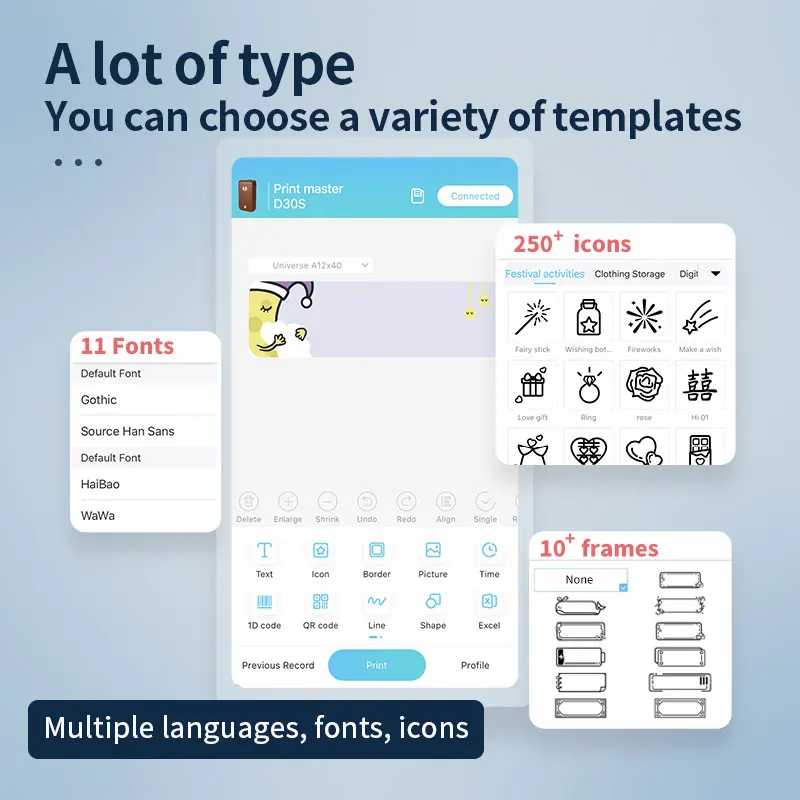 D30s Fashion Bottle Name Label Sticker Maker 15mm Portable Mobile Phone Wireless Pocket Mini Thermal Jewelry Label Printer