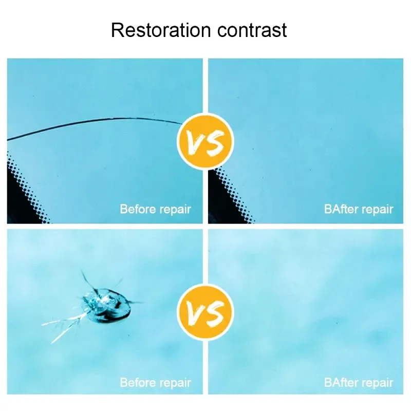 Car Windshield Glass Repair Kit Car Glass Crack Repair Liquid DIY Auto Window Repair Tool Scratch Crack Restore Tool