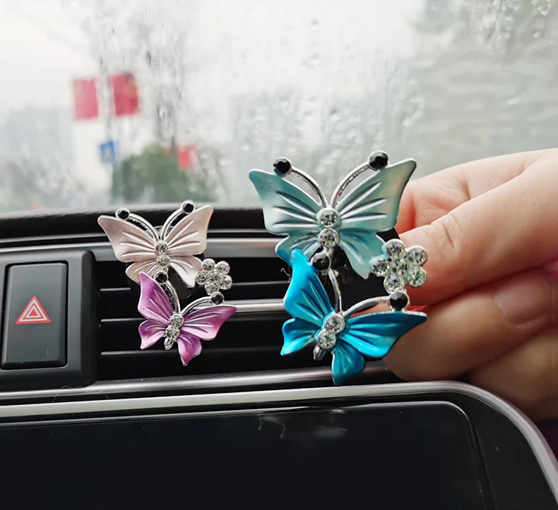 Aromatherapy  butterfly Vent Clip car Air Freshener Car Diffuser