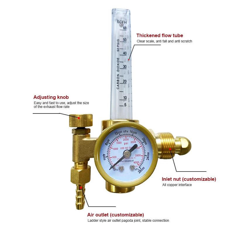 Argon gas meter energy-saving pressure reduction table  gas-saving king argon gas pressure reducing valve pressure reducer table