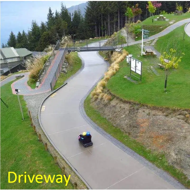 
gardening walkpath sidewalk curb cost saving reusable flex stiff plastic formwork for concrete paving 