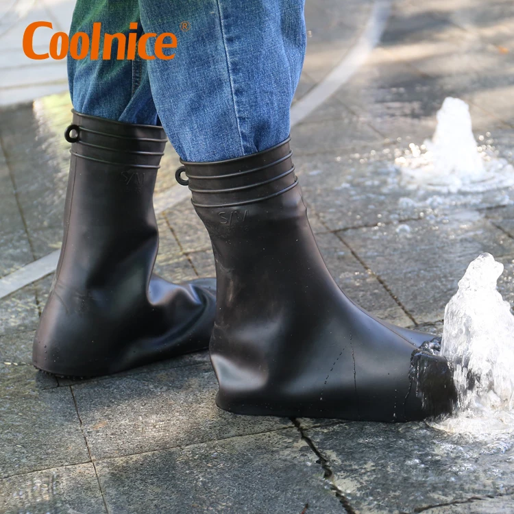  Coolnice с высоким голенищем бахилы сапоги для дождливой погоды анти-скольжения силиконовые