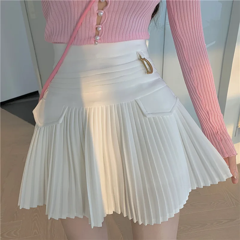 Small Quantity Customized High-waisted Wholesale Girls Short Mini Womens Golf Skirts