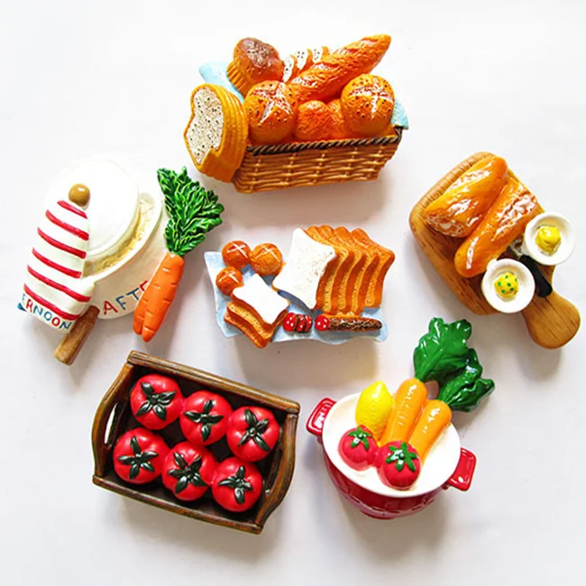 Custom Food 3D Breakfast Refrigerator Magnet Souvenir Fridge Magnet Buy Online