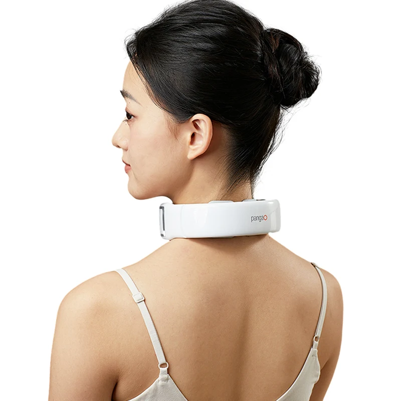 Intelligent shiatsu smart relaxing electric device relief neck pain pulse stimulator neck kneading massager with heat