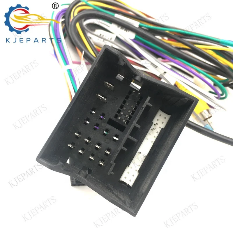 Car Android Player 53 Pin Adapter Wiring Harness With RZC Canbus For VWs Car Steering Wheel