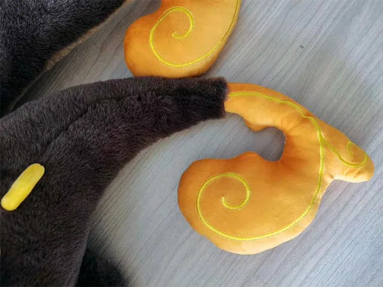 Игровая Классическая ударная Подушка Genshin, кукла ZHONGLI, призрак дракона, косплей, Плюшевые Милые Мультяшные аксессуары