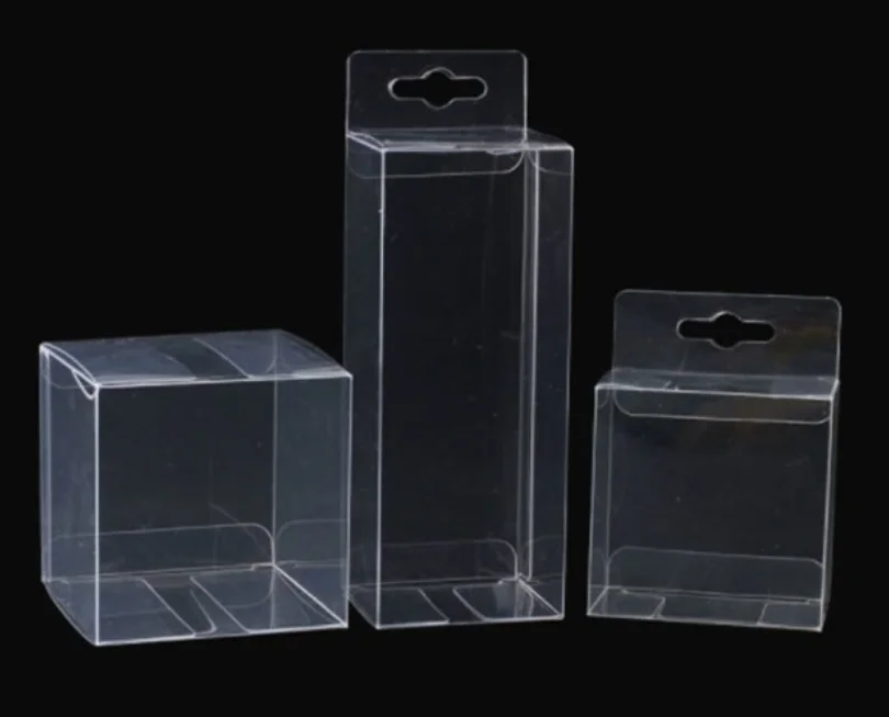 
Wholesale customized folding clear PET packaging gift box cosmetic box pet window plastic box 