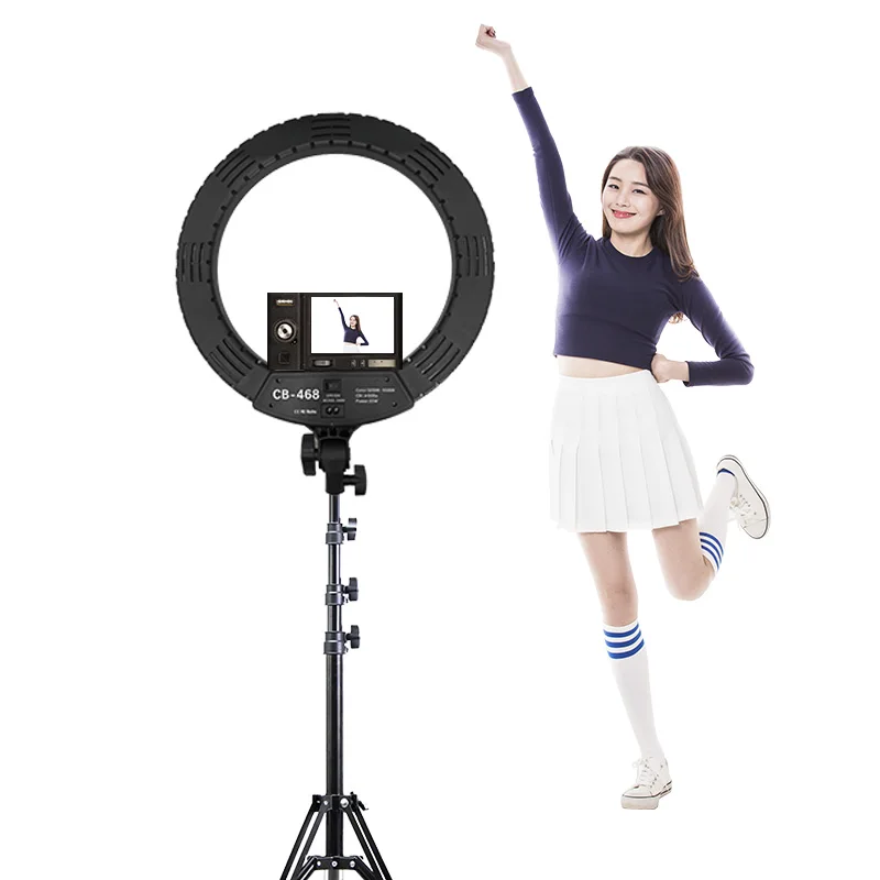 ring light Beauty 45cm 18inch circle lamp 65w 485 leds ansell ringers